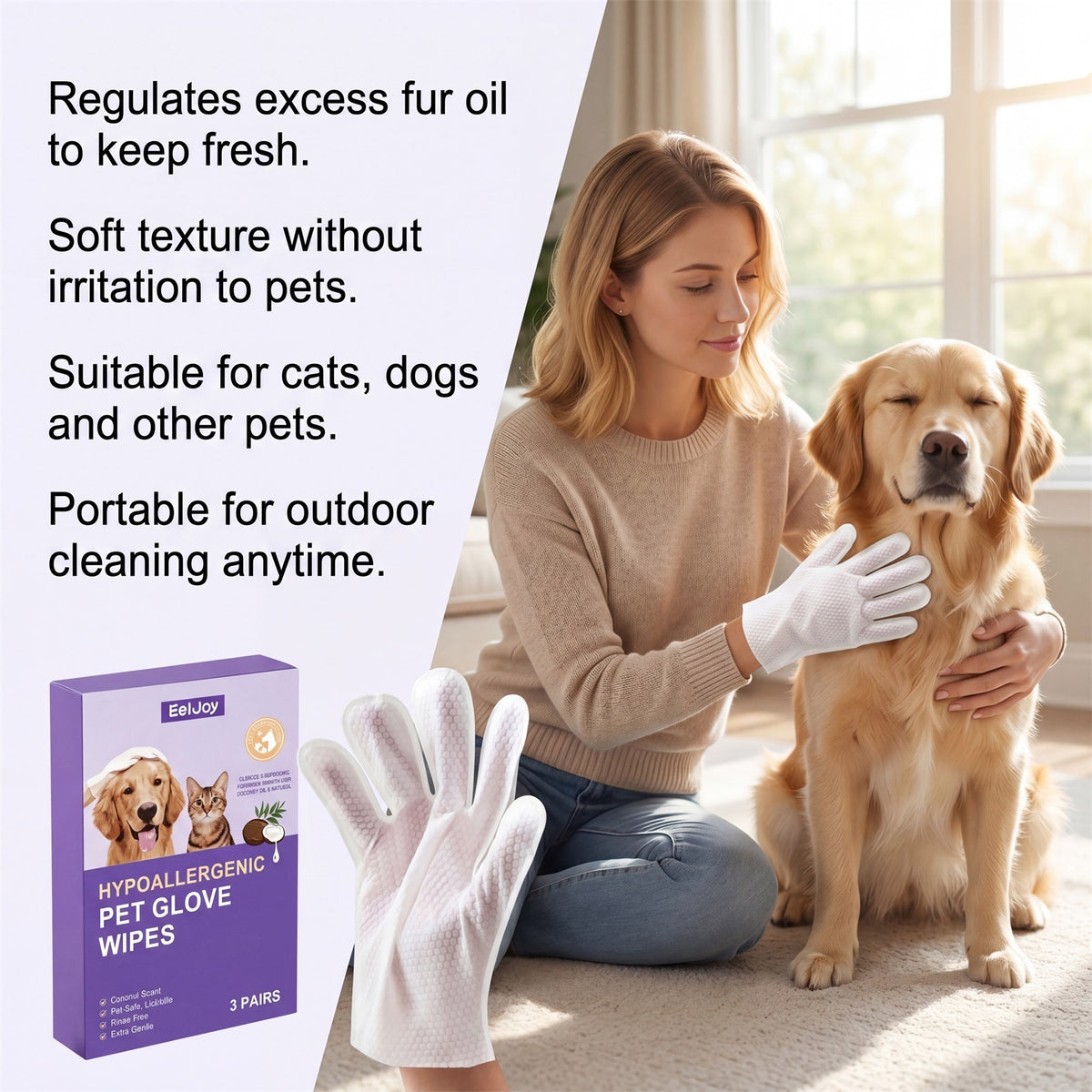 Pet Glove Wipes